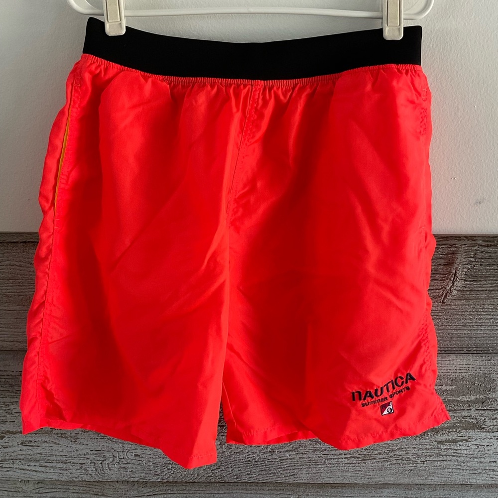 Vintage 90’s Nautica mens Summer Sports H2O swim trunks size medium